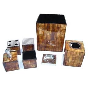 Dernier Design d'incrustation d'os faite à la main, ensemble de salle de bain et accessoires distributeurs de savon disponibles à prix de gros - Product Image 5