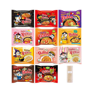 Nouilles instantanées au poulet épicé Buldak, farine de blé, ramen frit en vrac, emballage en boîte et en sac - Product Image 3