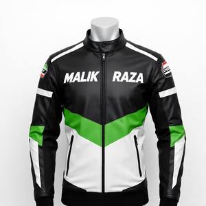 Veste de moto en cuir perforé | Conception de ventilation personnalisée | Usine directe OEM - Product Image 1