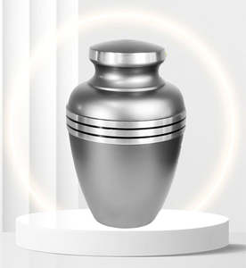 <b>Large</b> Memorial <b>Urn</b> for Adult Male & Female Ashes Decorative Pewter Funeral & Burial <b>Urn</b> Metal Cremation <b>Urn</b> Memorial Services - Product Image 1