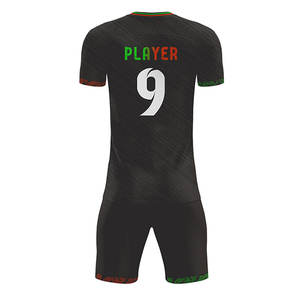 Factory Direct Sale Unisex Sports Wear Soccer Uniforms Made in 100% Polyester Wholesale Breathable Quick Dry Customizable - Product Image 3