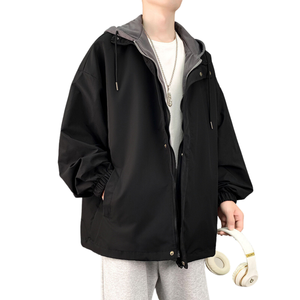 OEM conception de logo personnalisé hommes fermeture éclair à capuche cardigan pull veste décontracté solide tricoté à capuche - Product Image 3