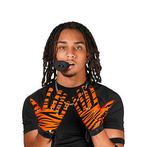 Guantes de silicona antideslizantes para receptor de fútbol personalizados Equipo de entrenamiento deportivo para fútbol americano: diseñe su propio - Product Image 3