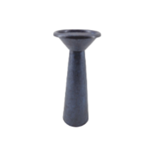 Pilier de bougie en aluminium Texture noire avec brun utilisé pour les décorations de la maison Supports de pilier en métal Bougeoirs - Product Image 4
