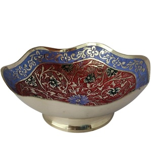 High Quality Metal <b>Decorative</b> Bowl Centerpiece Perfect for <b>Christmas</b> <b>Decor</b> Home Accents Stylish Modern Design Luxury Table Piece - Product Image 2