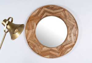 Espejo con incrustaciones de madera para diseño navideño Espejo con incrustaciones de hueso personalizado Espejos vintage Diseño personalizado - Product Image 3