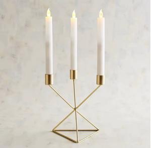 Portavelas con encanto artístico para sala de estar moderna, iluminación nocturna acogedora y elegante, acento decorativo único - Product Image 6