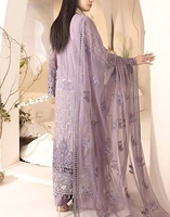 Robe longue ample en lin, couleur unie, imprimé ethnique traditionnel, broderies élégantes et pierres, pour mariages pakistanais et fêtes