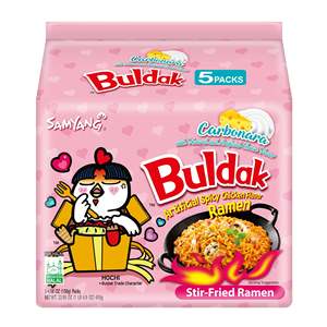 ก๋วยเตี๋ยว Samyang รสไก่ร้อนราเมงคาโบนาร่า-บะหมี่ - Product Image 1