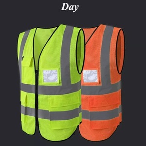 Uniforme de seguridad de alta visibilidad, chaleco reflectante, venta al por mayor, chaleco de seguridad vial, ropa de seguridad para Trabajadores viales - Product Image 3