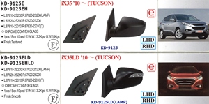 ใหม่สำหรับกระจกมองข้างซ้าย-2010 Ix35ดำ- - Product Image 4