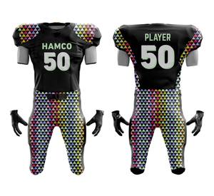 Uniforme de fútbol americano de panel personalizado de alta resistencia Servicios OEM Uniforme de fútbol americano de último estilo Uniforme de equipo de ropa deportiva - Product Image 4