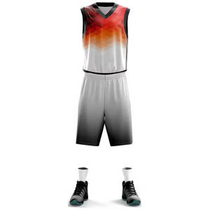 Maillot de basket-ball réversible de haute qualité imprimé par sublimation uniformes de basket-ball OEM personnalisés Logo nom de l'équipe vente en gros vierge - Product Image 5