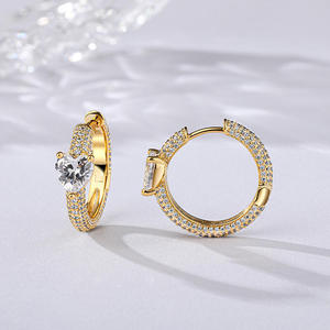ต่างหูเพชรทรงหัวใจเงินสเตอร์ลิง Jeulia Enduring Radiance - Product Image 5