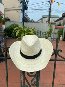 Sombrero de hoja de palma colorido para Festival, hermoso, Elegante, moderno - Product Image 3
