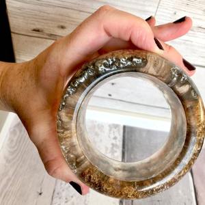 Anillo de Resina Transparente de Alta Calidad, Estilo Bohemio, con Incrustaciones de Circonita en Forma de Estrella de Mar, Ecológico - Product Image 1