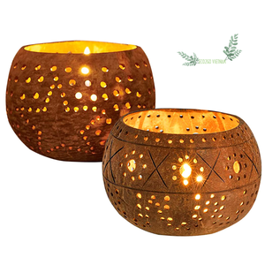 Wholesale and <b>Cheap</b> Price Coconut Tealight Holder/ Coconut Shell Tealight Holder/ Coconut Shell <b>Candle</b> Holder - Product Image 3
