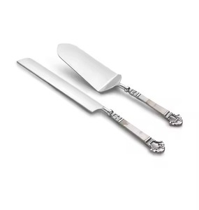 Stainless Steel <b>Pastry</b> Cake <b>Cutter</b> and Server Admirable Quality Spiral Handle Cake Serving Set - Product Image 1