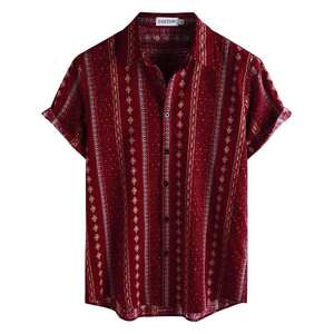 Chemise à manches courtes décontractée Summer Vibe Slim Fit avec design de poche élégant T-shirt pour hommes style T-shirt - Product Image 1