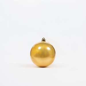 Gold <b>Plastic</b> Glitter Christmas Baubles 2pcs 15cm Diameter <b>Tree</b> Ornaments Festival - Product Image 6
