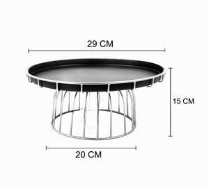 Soporte de pastel de aluminio moderno hecho a mano elegante y duradero para decoración del hogar y panaderías hecho en La India - Product Image 5