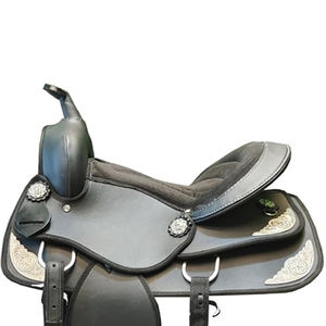 Selle de cheval de Style occidental équestre classique légère haute Cantle Trail Tack tous les accessoires synthétique baril cheval de course - Product Image 5