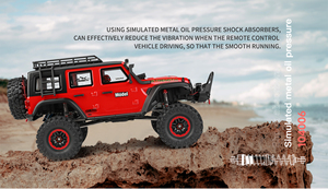 HOSHI WLtoys 104006 Auto RC 1/10 4x4 2.4Ghz Control Remoto, Vehículo Todoterreno Eléctrico de Derrape, Camioneta de Escalada, el Mejor Regalo para Niños - Product Image 3