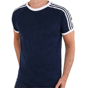 Camiseta deportiva de entrenamiento para hombre de alta calidad, camiseta de media manga, diseño de logotipo de Color personalizable, cómoda y elástica - Product Image 2