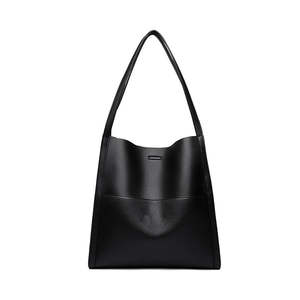 Sacs à main en cuir véritable personnalisés pour femmes, couleur unie, fermeture éclair, haute qualité, couleurs personnalisables, logo, chaînes, tous - Product Image 4