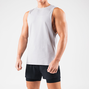 Chất Lượng Cao Người Đàn Ông Của Không Tay Phòng Tập Thể Dục Chạy Tank Tops Màu Đen Tập Thể Dục Chặt Chẽ Nén Áo Sơ Mi Thể Hình Chạy Tùy Chỉnh Singlets - Product Image 2