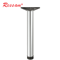 Ressam Pieds de table en acier Pieds de meubles modernes Hauteur personnalisée Pieds de chaise de table avec base triangulaire pour table