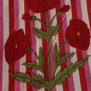 Nueva llegada de tela de algodón para correr con estampado de bloques a mano para coser bufandas decorativas - Product Image 1