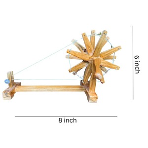 Alta demanda de madera auténtica Gandhi Ji Bardoli Khadi Charkha para manualidades de tela Khadi disponible para suministro mundial - Product Image 4