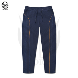 Pantalon de survêtement vintage français en toile de coton léger de haute qualité personnalisé, séchage rapide, coupe-vent, avec cordon de serrage - Product Image 1