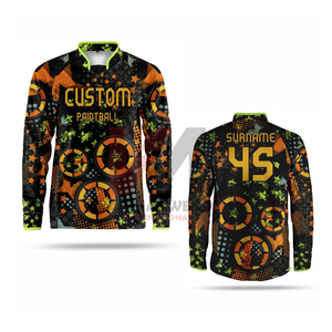 Maillots d'équipe de paintball personnalisés professionnels, prix de gros de haute qualité, vêtements de sport entièrement personnalisés, sublimation pour équipes - Product Image 4