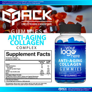 Gommes de complément alimentaire à croquer au collagène de la meilleure qualité pour adultes 60 produits bon marché Fournisseur leader vendant aux États-Unis - Product Image 4