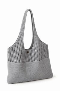 Boho Chic Women's Acrylic Knitted Cotton Shoulder Tote Bag Casual Handmade Crochet <b>Summer</b> Beach Large Capacity Stylish <b>Handbag</b> - Product Image 2