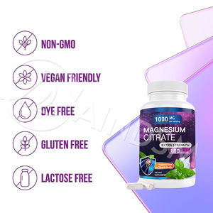 Capsules de citrate de magnésium sans sucre, conçues sur mesure, relaxation musculaire, absorption élevée, capsules de citrate de magnésium - Product Image 4