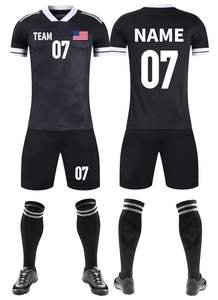 Uniforme de Fútbol de la Mejor Calidad, 100% Poliéster, Secado Rápido, Personalizable con Nombre de Equipo, Nombre de Jugador y Logotipo Frontal - Product Image 2