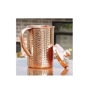 Shiny Polished Handmade Copper Mugs High Quality Copper Camping Use Wholesale India Manufacturer - Product Image 1