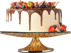 NOUVEAU Support à gâteau classique en métal doré MIRROR TOP Présentoir à desserts audacieux et élégant Parfait pour les mariages, les fêtes et les événements haut de gamme - Product Image 6