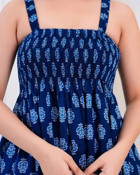Indian handmade cotton long dress personalized