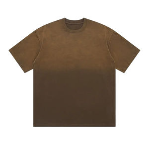 เสื้อยืดผ้าฝ้ายโอเวอร์ไซส์สำหรับผู้ชายเสื้อยืดผ้าฝ้ายฟอกสีลายแอซิดวินเทจสำหรับผู้ชาย - Product Image 1