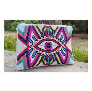 Bolso de mano hecho a mano con cuentas para mujer, bandolera India, Guru, Kirpa, casa de exportación, colección de fiesta de navidad - Product Image 4
