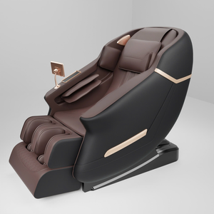 Vente flash 50% OEM ODM Fauteuil de massage intelligent 4D en cuir PU Style classique Fauteuil de massage complet avec contrôle de la minuterie Masseur de pieds - Product Image 1