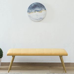 Alanso Banc en fer doré au design moderne Mobilier de salon et de patio pour l'intérieur et l'extérieur - Product Image 1