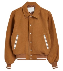 2026 Unisex Wholesale Heavyweight <b>Winter</b> Jacket Custom Logo Embroidered Wool Jacket Fur <b>Decoration</b> Premium Quality Plus Size - Product Image 1