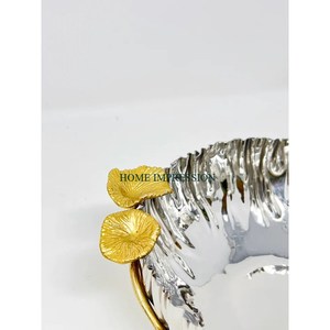 Newly Released Silver Finished Metal Serving Bowls Hammered Design Latest Arrival Fruit Dish for Serving Mixing Baking Dishes - Product Image 4