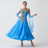 Yundance – nouvelle robe de danse moderne avec des pierres, robe de danse de salon standard international, B-2186
