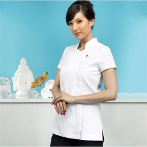 <b>Press</b> <b>Stud</b> Salon Tunic Beauty Hairdressing Massage Therapist Spa Clothing Uniformed Medicos Scrubs Uniforms - Product Image 4